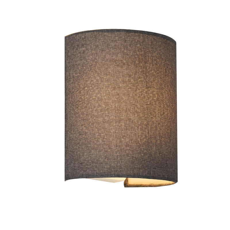 Måttskiss Vägglampa-20x17,5x13cm-halvcirkel-1xE27-i olika färger