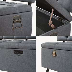 Sittbänk Malmöhus med förvaring 110x48x75cm [en.casa]