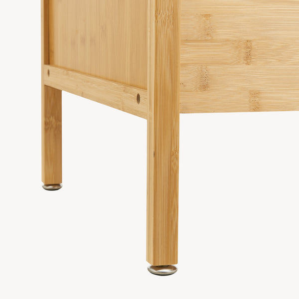Garderobsställ Varanger 185x100x45 cm Bambus [en.casa]