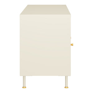 Tv-bord Lindau 120x40x59 cm creme [en.casa]