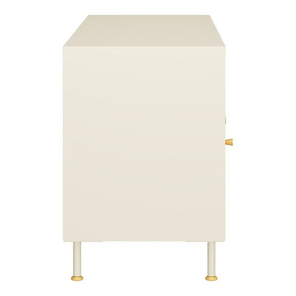 Tv-bord Lindau 120x40x59 cm creme [en.casa]