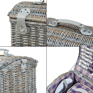 Picknickkorg Folldal för 2 personer 40x28x25 cm [casa.pro]