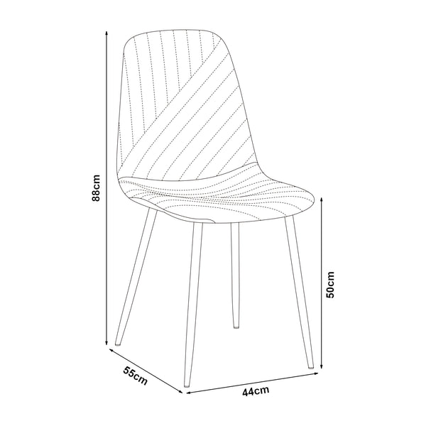 Matgrupp Hemnes 5-del rund Ljusbrun [en.casa]