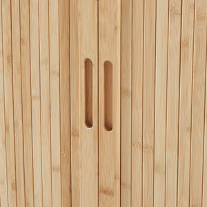 Sidobord Nordkapp 100x40x80 cm Bambus [en.casa]