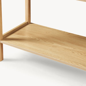 Konsolbord Ferrersp med 2 lådor 100x40x80 cm Eklook/Sandfärgad [en.casa]