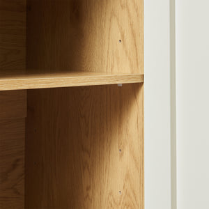 Sideboard Ferrersp med 2 dörrar 80x80x40 cm eklook/sandfärgad [en.casa]