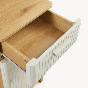 Badrumsskåp Ferrersp 80x40x35 cm Eklook/Sandfärgad [en.casa]