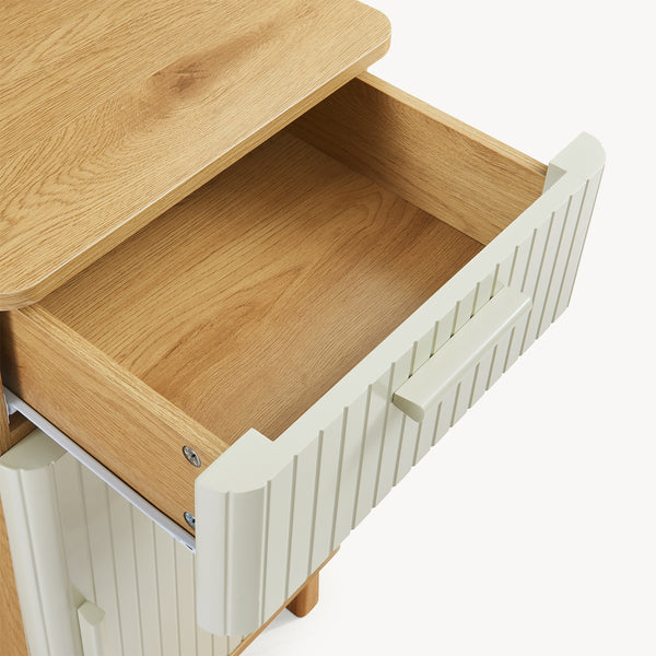 Badrumsskåp Ferrersp 80x40x35 cm Eklook/Sandfärgad [en.casa]