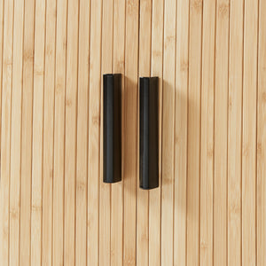 Sidobord Tvedestrand 100x40x80 cm Natur/Svart [en.casa]