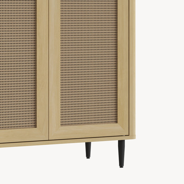 Sideboard Lukhomso 83x80x40 cm Eklook/Rattanlook [en.casa]