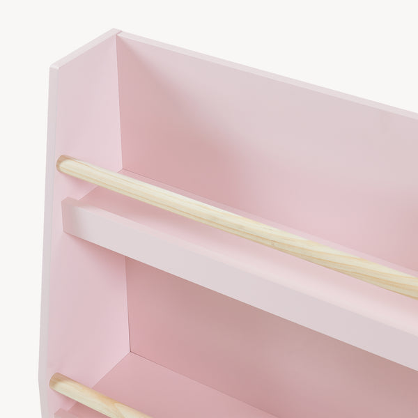 Barnbokhylla Virer 78x60x18 cm Rosa [en.casa]