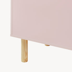 Leksakslåda Virer 60x40x45 cm Rosa [en.casa]