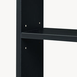 Toalettpappershållare Trond 60x40x16 cm Svart/Valnötutseende [en.casa]