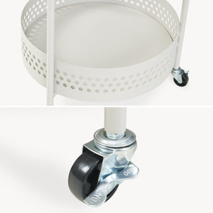 Serveringsvagn Jässaatka stål 76x40 cm grå [en.casa]
