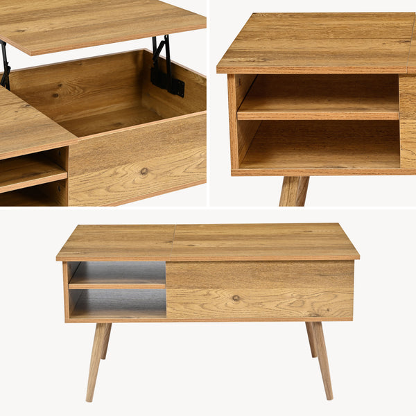 Soffbord Vasdabod med lyftskiva 96x59x50 cm eklook [en.casa]