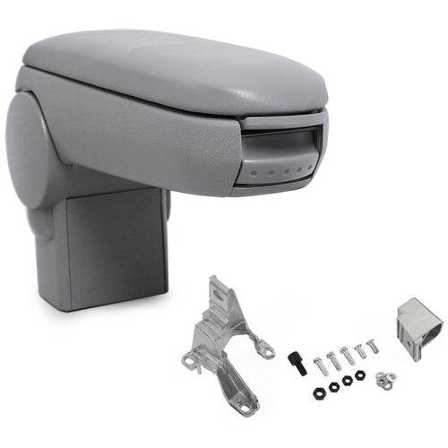 Mittarmstöd Skoda Octavia med förvaringsfack konstläder grå pro.tec - premiumXL