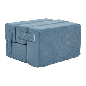 Husdjurstrappa Joelerhatra 4-delar 45x50x45 cm Cord Blå [en.casa]