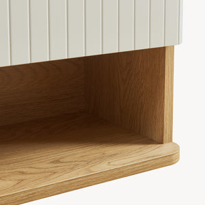Väggskåp Ferrersp 50x45x24 cm Eklook/Sandfärgad [en.casa]