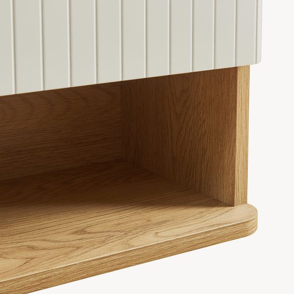Väggskåp Ferrersp 50x45x24 cm Eklook/Sandfärgad [en.casa]
