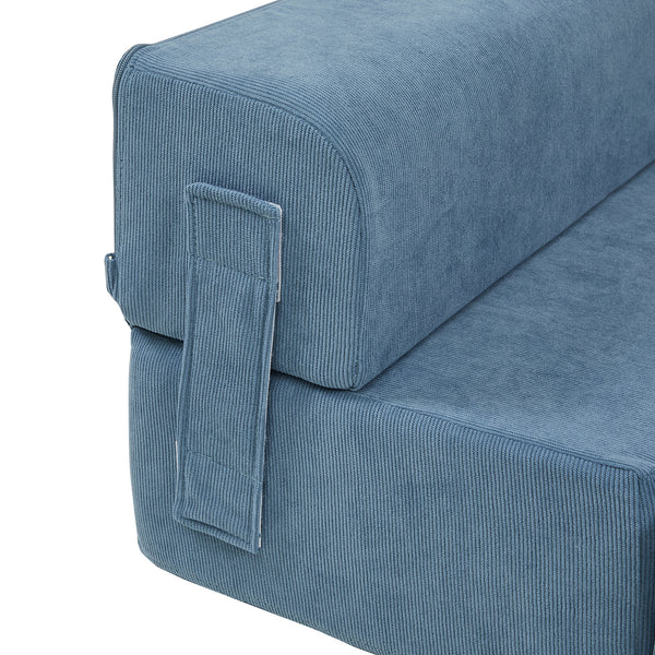 Husdjurstrappa Joelerhatra 4-delar 45x50x45 cm Cord Blå [en.casa]