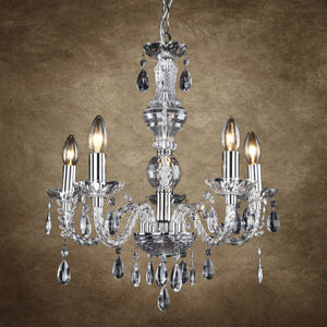 Elegant ljuskrona Elegance femarmad krom [lux.pro]