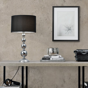Bordslampa San Francisco 1x E14 Ø29x51cm Kromfärgad/Svart lux.pro - premiumXL