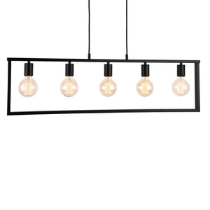 [lux.pro]® Taklampa Kiekki-100x30cm-metall-svart