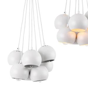 [lux.pro]® Taklampa Mäo-12x11cm-metall-vit