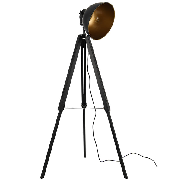 Golvlampa Passau metall svart guld [lux.pro]