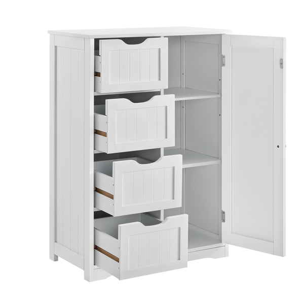 [en.casa]® Badrumsskåp-81x55x30cm-vit