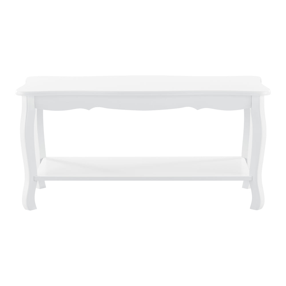 Soffbord Pearl 88x40x42 cm Shabby Chic stil Vit en.casa - premiumXL