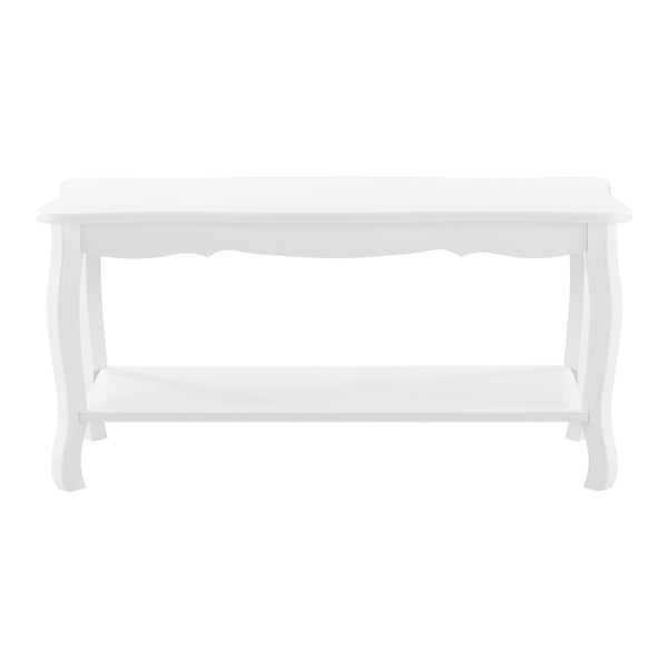 Soffbord vintage shabby chic stil 87,5x40x42cm vit [en.casa]