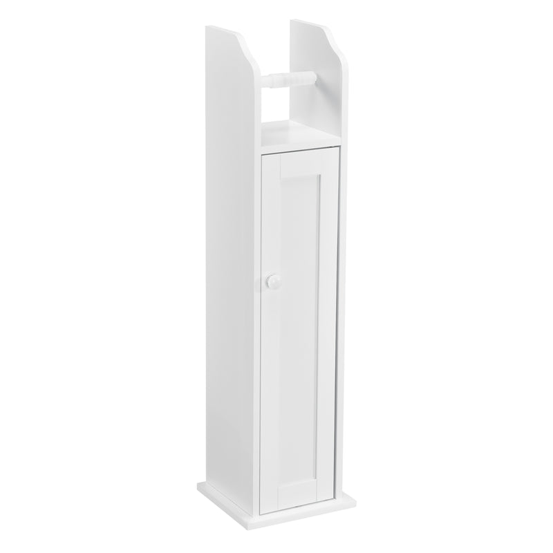 Måttskiss Badrumsskåp Toalettpappershållare 78x20x18cm vit MDF [en.casa]