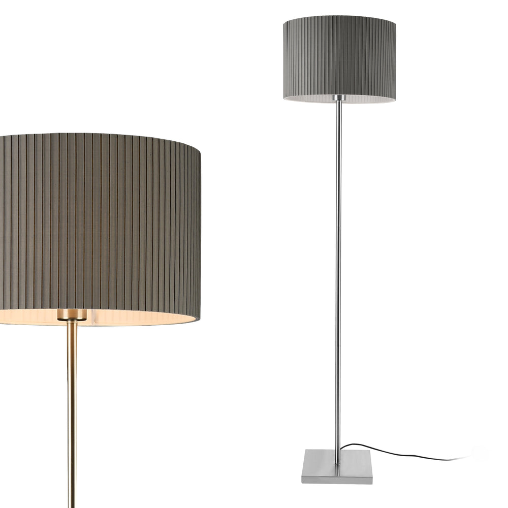 Golvlampa Coimbra 151 cm 1xE27 Metall Grå lux.pro - premiumXL