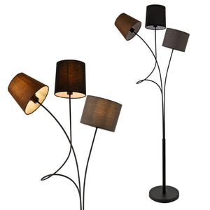 Golvlampa Treviso 146cm metall textil [lux.pro]