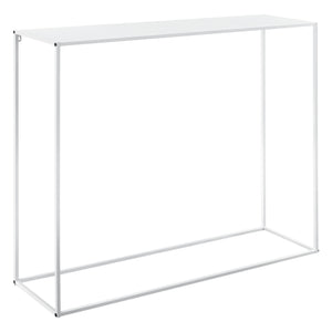 Avlastningsbord Sidobord Sideboard metall vit matt [en.casa]