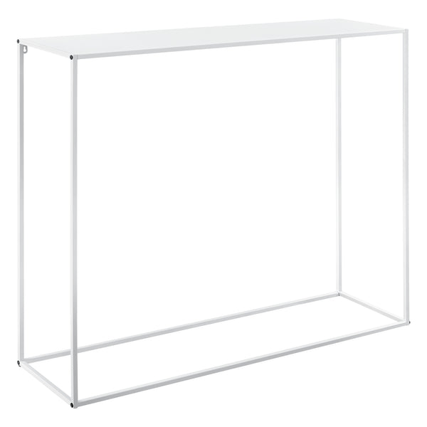 Avlastningsbord Sidobord Sideboard metall vit matt [en.casa]