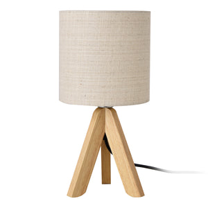 Bordslampa Koblenz linne beige [lux.pro]