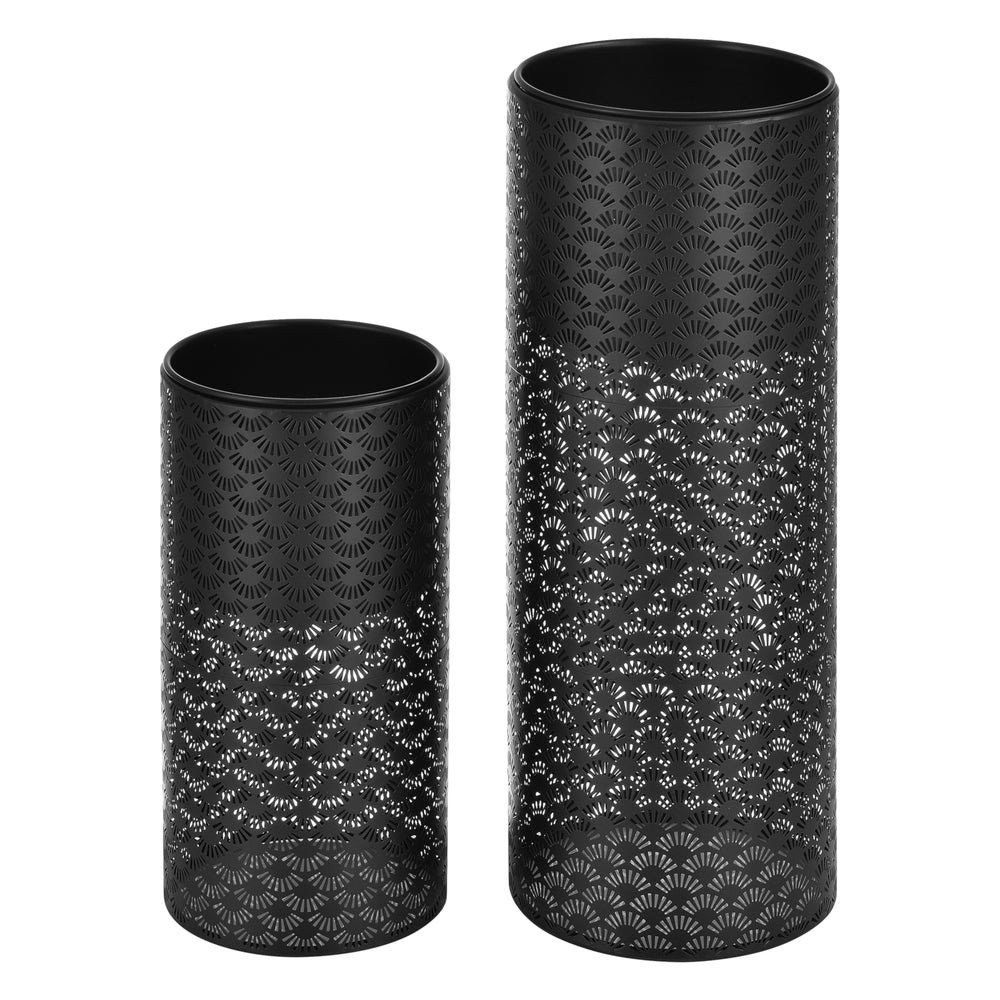 Blomsterställ Virton 2-pack Svart en.casa - premiumXL