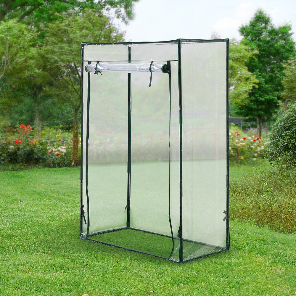 Tomatväxthus Terzigno 100x50x150cm Transparent [en.casa] - premiumXL