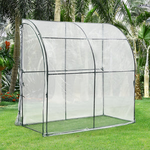 Växthus Juta 100x200x215 cm [en.casa]
