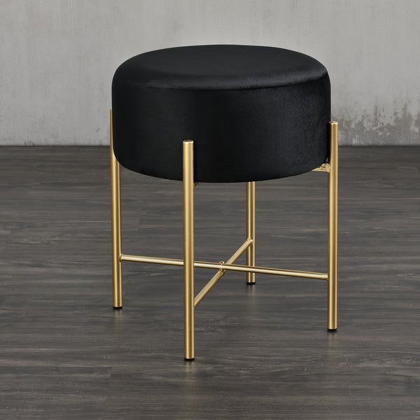 Sittpall Kungälv 44x35cm svart mässing [en.casa]