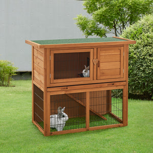 Kaninbur 85x91,5x45cm tall av furu [en.casa]