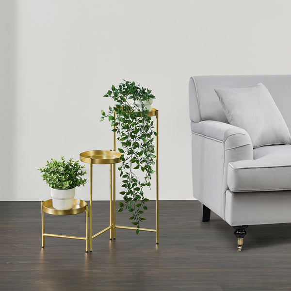 Piedestal Kallo 60x60x18 cm metall [en.casa] 