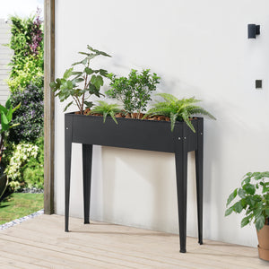 Odlingsbädd Lelystad högbädd 98x25x82 cm [en.casa]