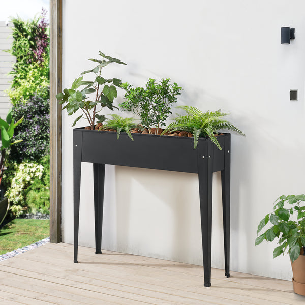 Odlingsbädd Lelystad högbädd 98x25x82 cm [en.casa]