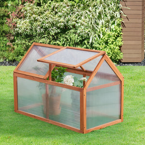 Drivhus Duiven miniväxthus 100x55 cm furu [casa.pro]