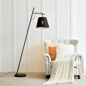 Golvlampa Nottingham Svart [lux.pro]