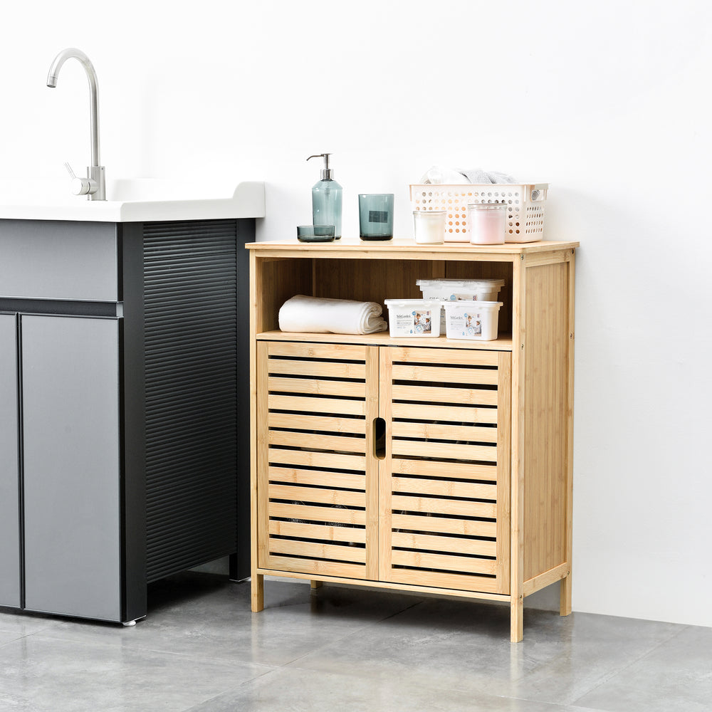 Bambu badrumsskåp Eslöv 81x65,5x31 cm [en.casa] - premiumXL
