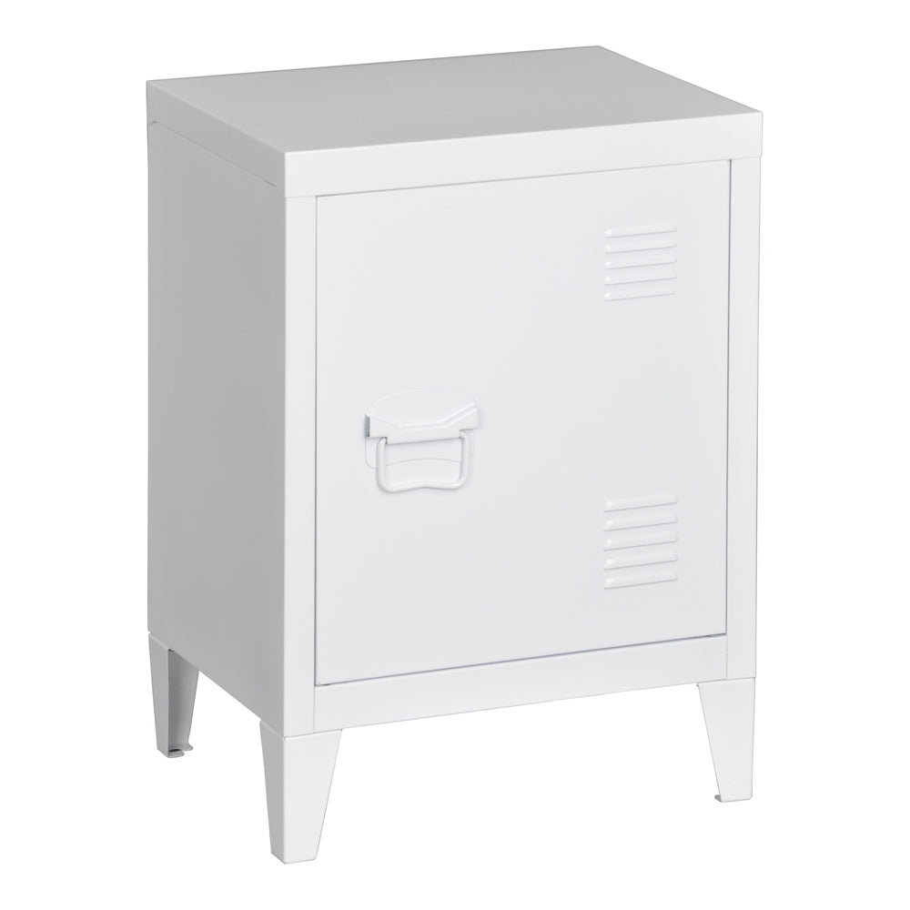 Sängbord Inari dörrhandtag vänster stål [en.casa] - premiumXL